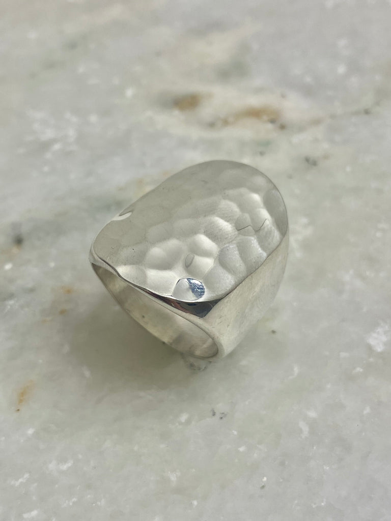 Hammered oval  Ring