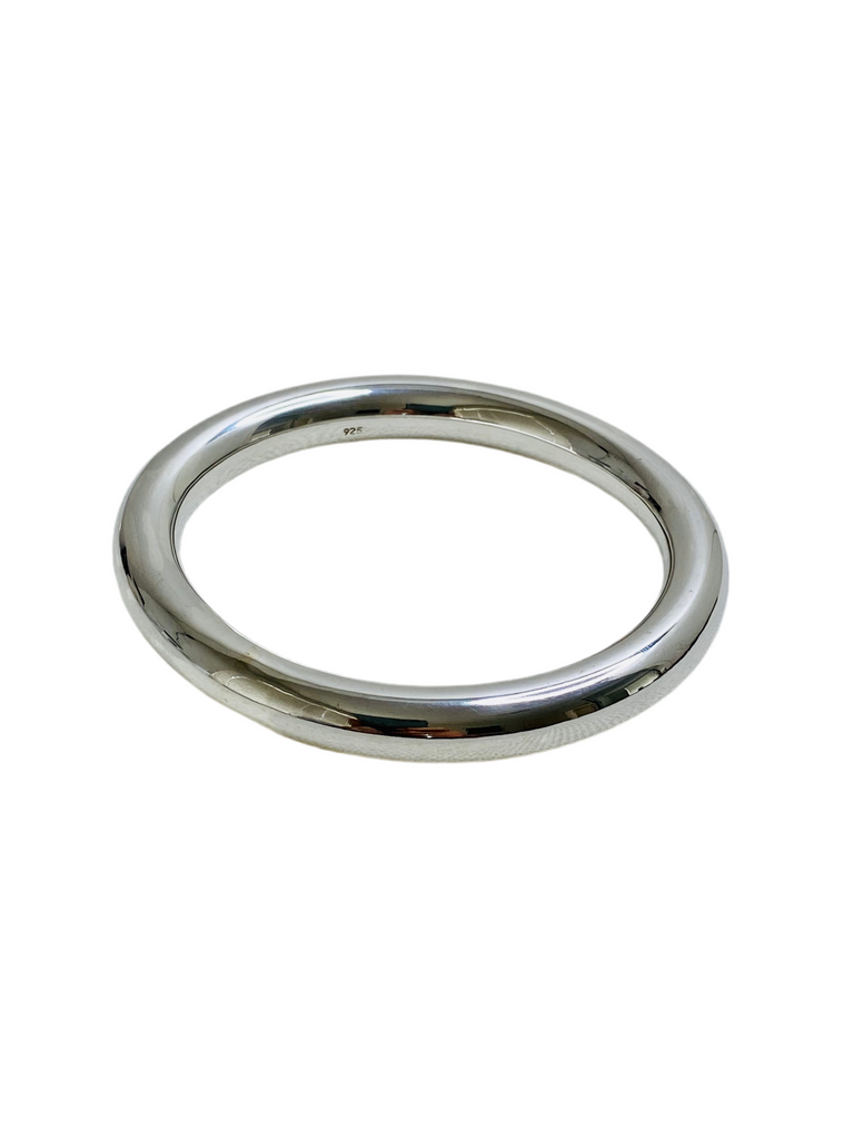 Felicity Round Bangle-Smooth finish