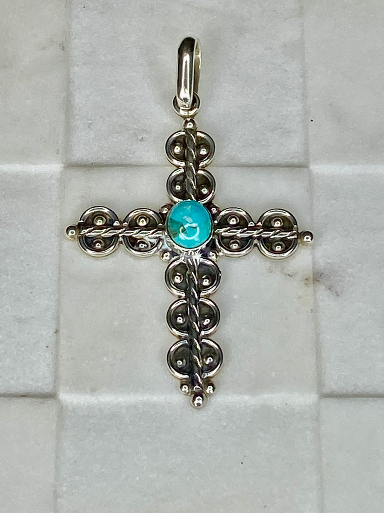 Turquoise cross Pendant