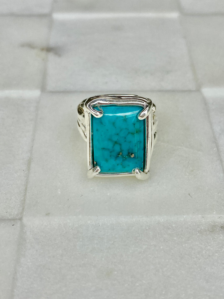 Rectangular Turquoise Ring-2