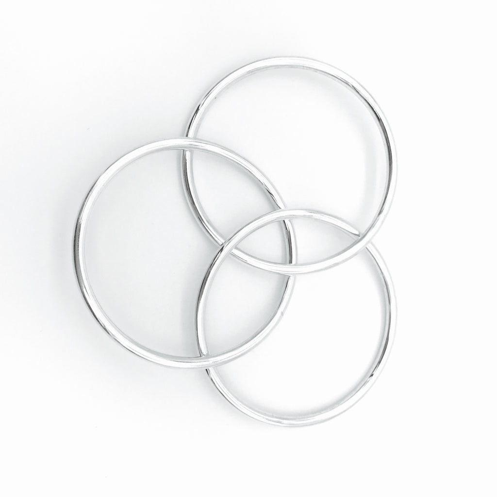 Celeste smooth Bangle- 6.5cm - KazMexico