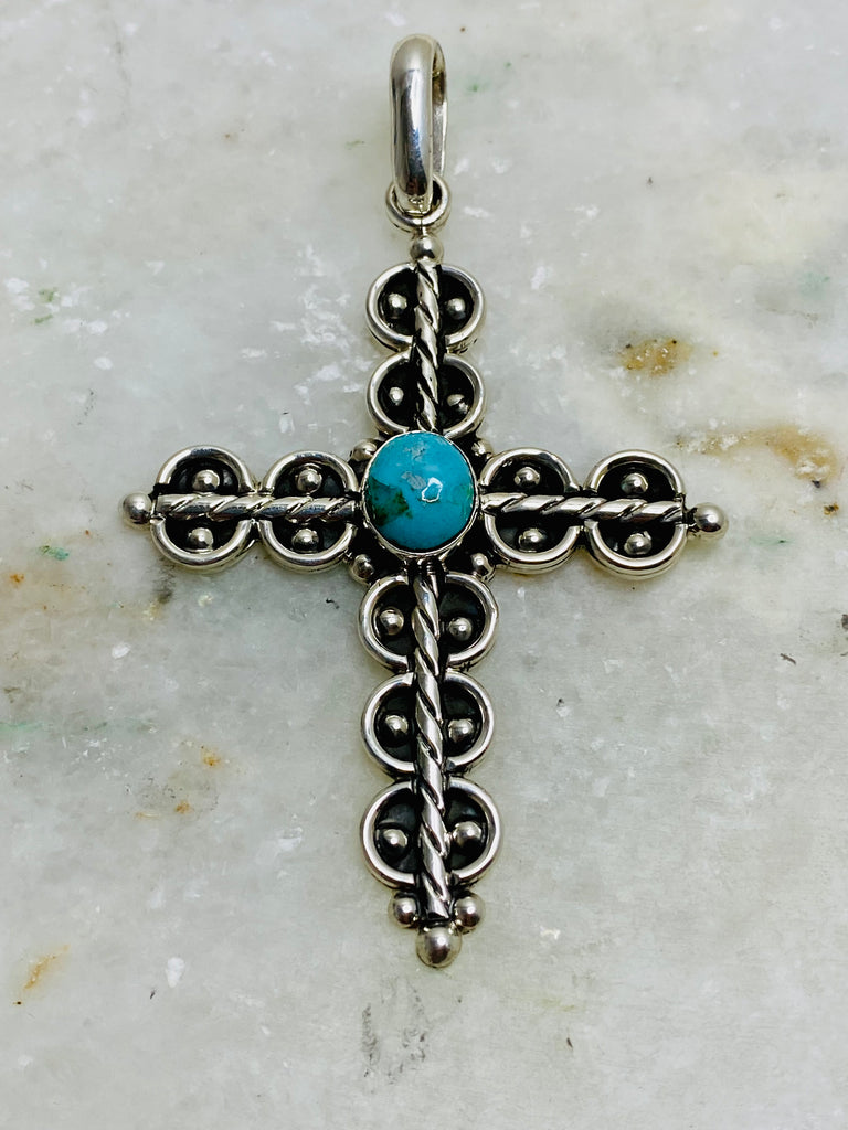 Turquoise cross Pendant