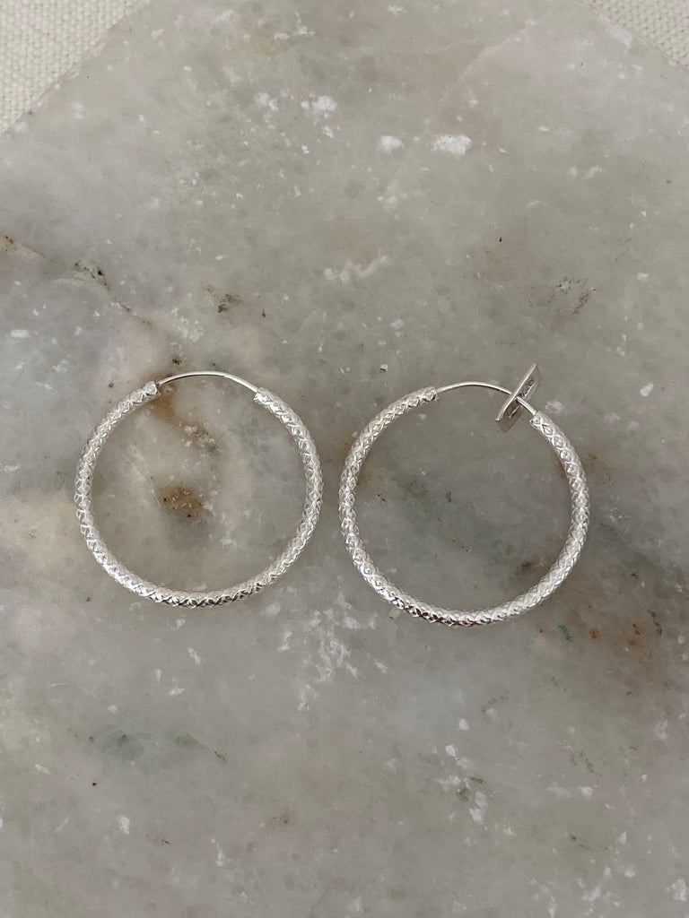Snakeskin Hoops- 3.5cm